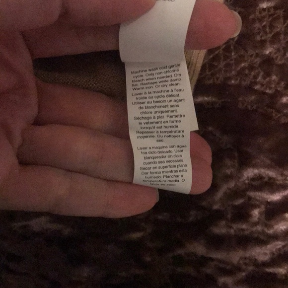 GAP Brown and White Windowpane Sweater - Picture 3 of 5